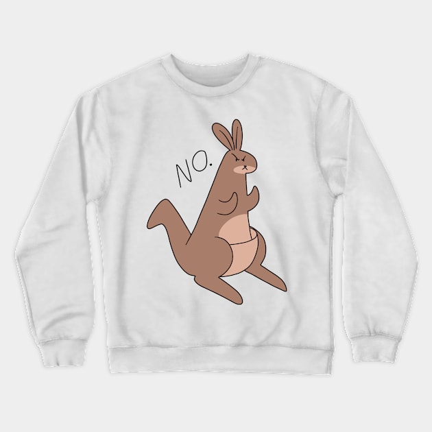 No Kangaroo Crewneck Sweatshirt by saradaboru